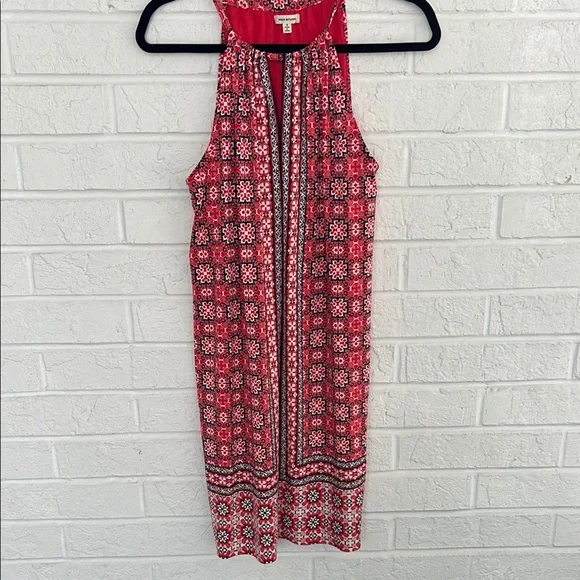 Max Studio Dresses Max Studio Red And White Pleated Halter